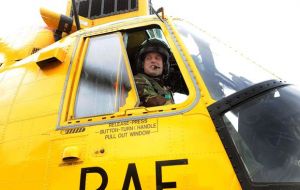 William will be crewing one of two search-and-rescue helicopters on call 24 hours a day at MPA 