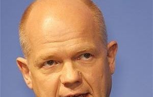 Foreign Secretary Hague visit has been announced but not confirmed 