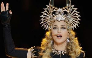 Madonna’s half-time entertainment at the Super-Bowl