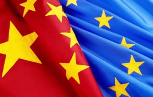 China/EU bilateral trade down 7% in January 