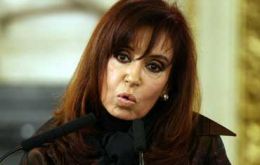 Domestic market and industry will be defended but as long as there is a strong investment counterpart said CFK