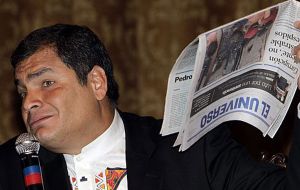 President Correa sued El Universo in March 2011 alleging “defamatory libel”