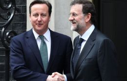 “We have different positions”, Rajoy said at the press conference next to the UK PM  (Photo: Reuters)