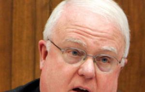 Sensenbrenner tells Argentine rhetoric on the Falklands should “be cooled”