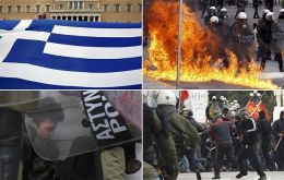 Greeks took to the streets to protest 