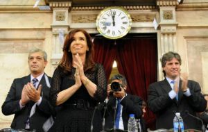The Argentine president address was over three-hour non-stop