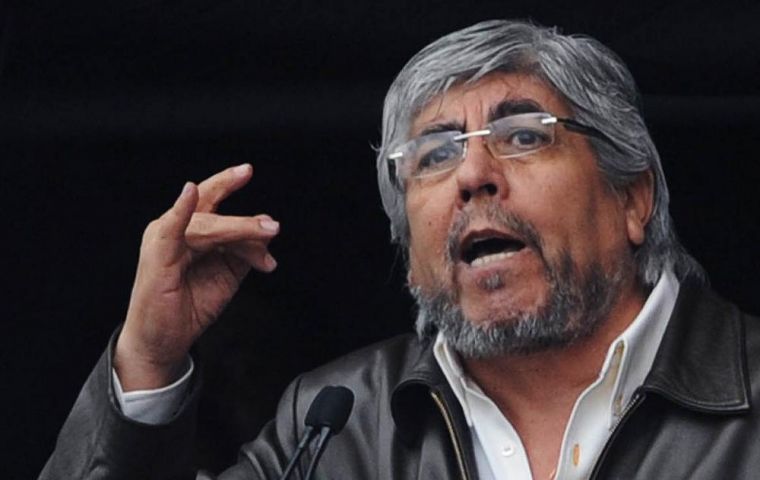 Hugo Moyano calls on the Argentine government to be reasonable