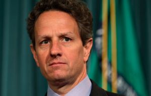 Geithner “Kim commands broad support across the world”