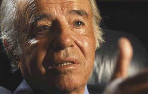 Carlos Menem is currently Senator; 85 people were killed in the attack in downtown Buenos Aires  