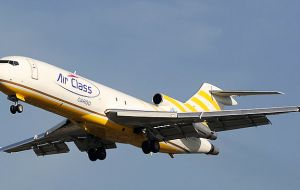 Air Class Cargo will operate with Boeing 727-200, call sign CX CAR