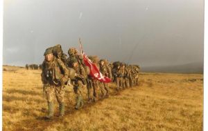 Brigadier Gardiner gives a graphic account of the ‘yomp’ across the Falklands to reach Port Stanley 
