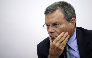 Sir Martin Sorrell, CEO for WPP, said he was “appalled by the campaign” (Photo. Reuters)