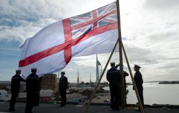 The events were concluded with a ceremony of beating the retreat and a veterans' parade at Portsmouth Naval Base.