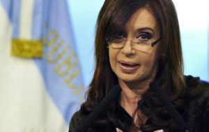 “Apparently there are people who are determined to speak badly of Argentina” remarked CFK