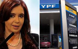 President Cristina Fernández extended for another 30 days the intervention of YPF