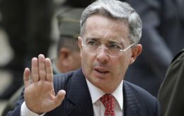The bomb was timed to go off during the cocktail following Uribe’s conference to the Argentine business community
