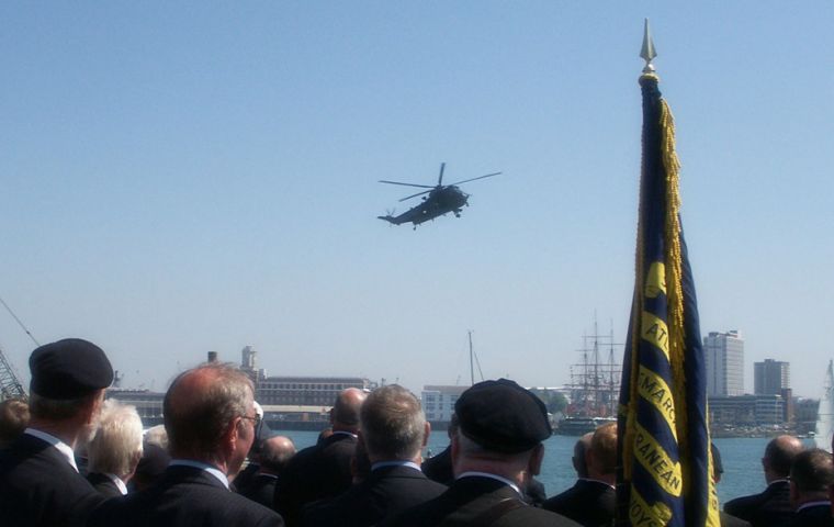 The Sea King fly-past at Portsmouth 