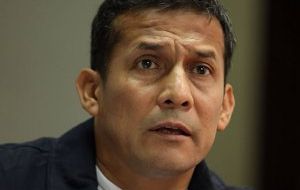 President Humala, a former military office has become impatient with intransigent protesters  