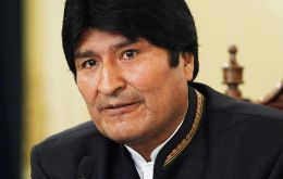 Bolivian president Morales whose country is hosting the OAS meeting 