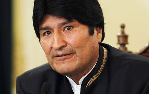 Bolivian president Morales whose country is hosting the OAS meeting 