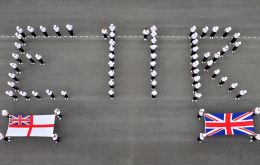 The Royal Navy and the other services also paid tribute to the Queen on occasion of the Diamond Jubilee year from around the world. 