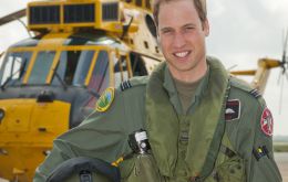 Prince William next to Sea King at MPA
