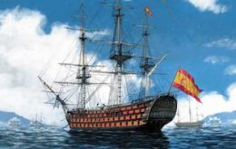 Spanish galleon “Nuestra Señora de las Mercedes” sank off Portugal 