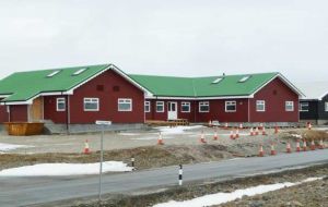 The new building which will be ready and occupied in a few weeks time; currently Fisheries operates from FIPASS (Photo: Grant Munro)