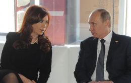 Cristina Fernandez and Vladimir Putin met in the sidelines of the G20 summit 