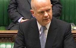 Foreign Secretary Hague made the announcement to the UK Parliament 