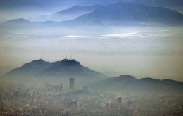 Santiago de Chile is ranked the third worst city in air pollution in the world