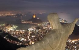 Christ the Redeemer on Corcovado Mountain an icon of the city and Brazil 