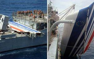 The Brazilian navy found debris floating in the middle of the Atlantic 