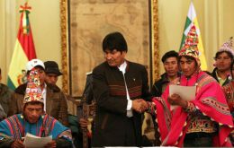 President Morales said he signed a deal with protestors opposed to the mining project  (Photo: Efe)