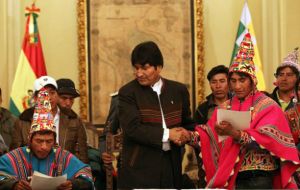 President Morales said he signed a deal with protestors opposed to the mining project  (Photo: Efe)