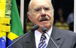 Jose Sarney, head of the Brazilian Senate and powerful ally of President Rousseff 