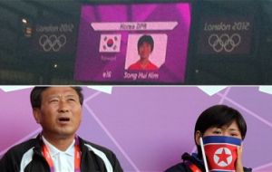 North Koreans furious when their pictures appeared next to the South Korean flag 