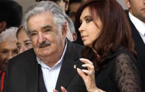Cristina Fernandez, Jose Mujica and Hugo Chavez are expected on Monday afternoon for the Tuesday summit in Brasilia 