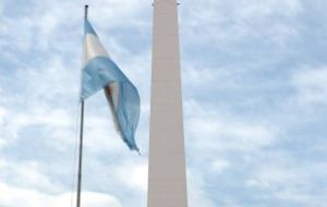 The Argentine Obelisk in the Argentine capital 