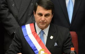 President Federico Franco who replaced removed Fernando Lugo 