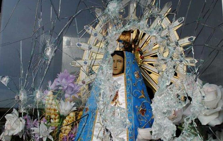 The hermitage has a statue of the Virgin of Lujan, Argentina’s patron saint (Photo: La Nacion)