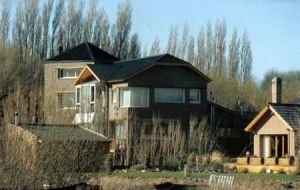 The family home in El Calafate where the former president died  