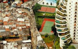 The ‘favelas’ or shanty towns that surround most Brazilian cities 