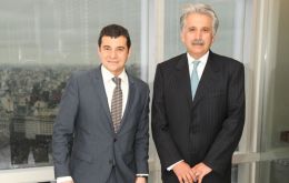 CEO Galuccio and Chevron’s Ali Moshiri during the Council of Americas meeting in Buenos Aires 