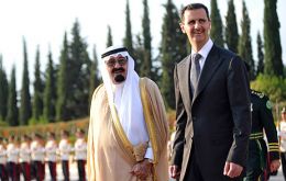 King Abdullah of Saudi Arabia and Syria’s Bashar Hafez al-Assad 
