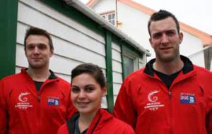 The badminton team in Stanley (Photo: Penguin News)