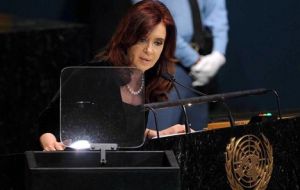 “I must tell you I expect results from this meeting” said Cristina Fernandez 
