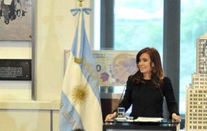 The Argentine president is in Peru for the ASPA meeting with Arab countries 