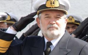 Vice-Admiral Martin was involved in the Falklands conflict with the ‘Santa Fe’ submarine