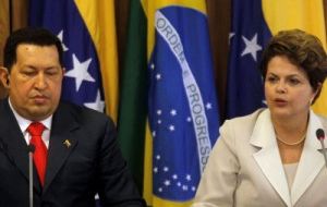 Presidents Chavez, Franco and Dilma: not much time left to reorganize the summit  